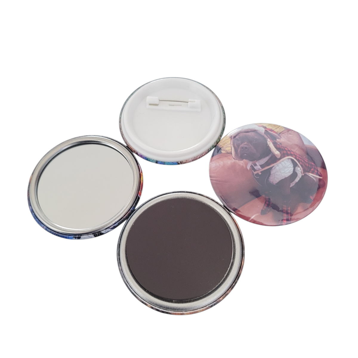 Round Custom Photo Magnets/Mirrors/Pins – Beachfront Magnets